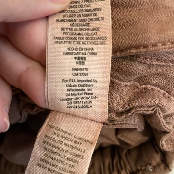 Free People Brown Double Cloth Zip-Up Utility Jacket, Size Small - Picture 8 of 10